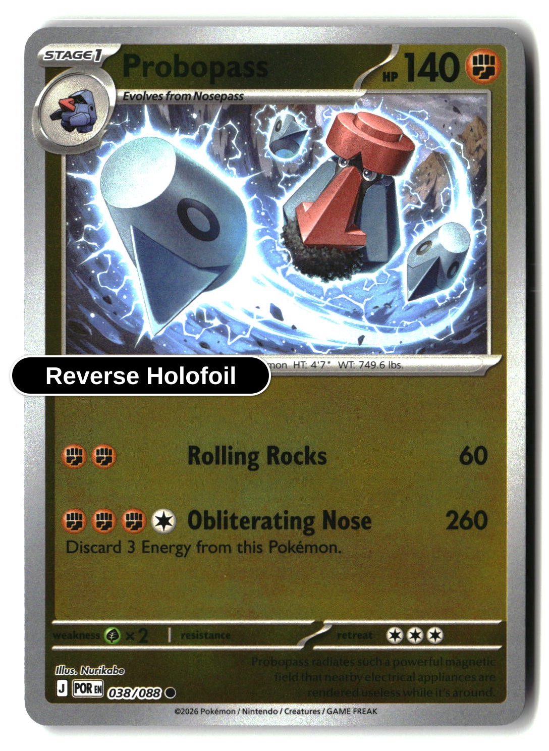 Probopass - 038/088 - [POR - ME03: Perfect Order] - Reverse Holofoil