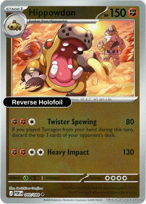 Hippowdon - 040/088 - [POR - ME03: Perfect Order] - Reverse Holofoil