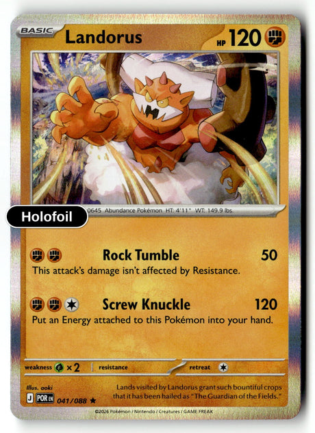 Landorus - 041/088 - [POR - ME03: Perfect Order] - Holofoil