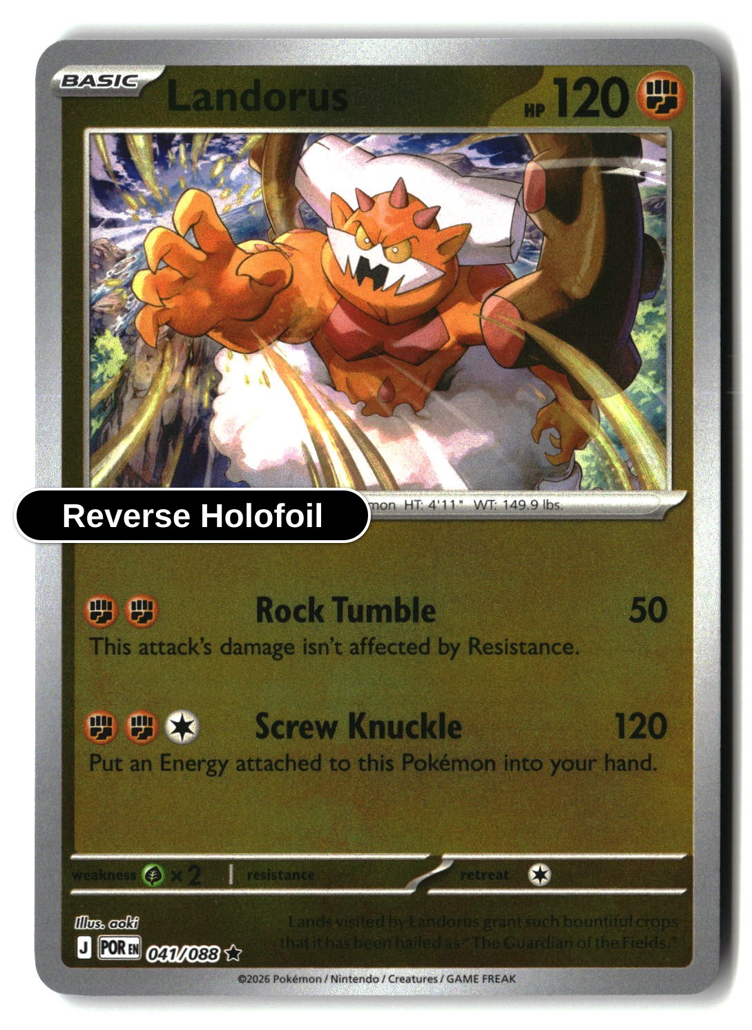Landorus - 041/088 - [POR - ME03: Perfect Order] - Reverse Holofoil