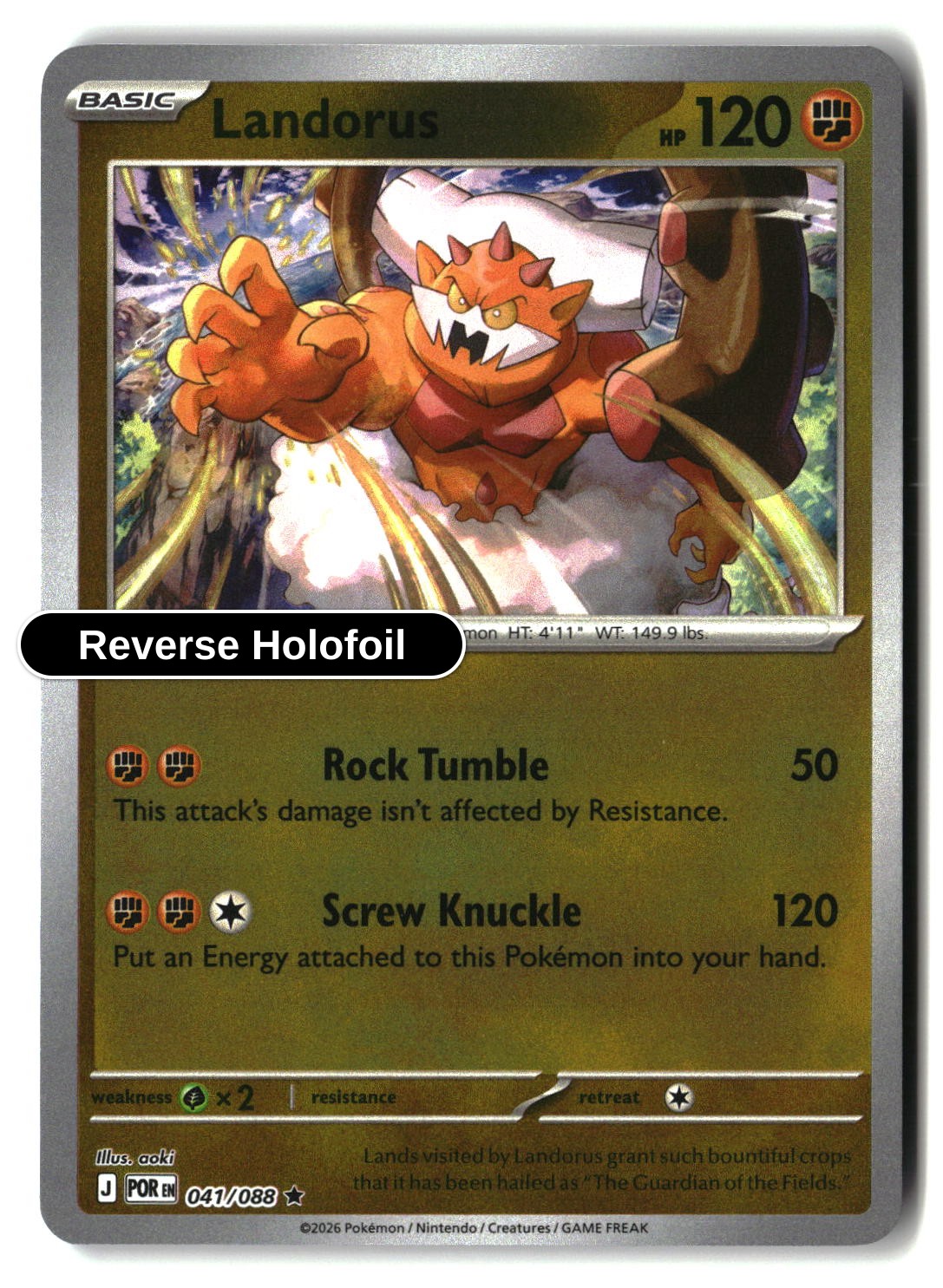 Landorus - 041/088 - [POR - ME03: Perfect Order] - Reverse Holofoil
