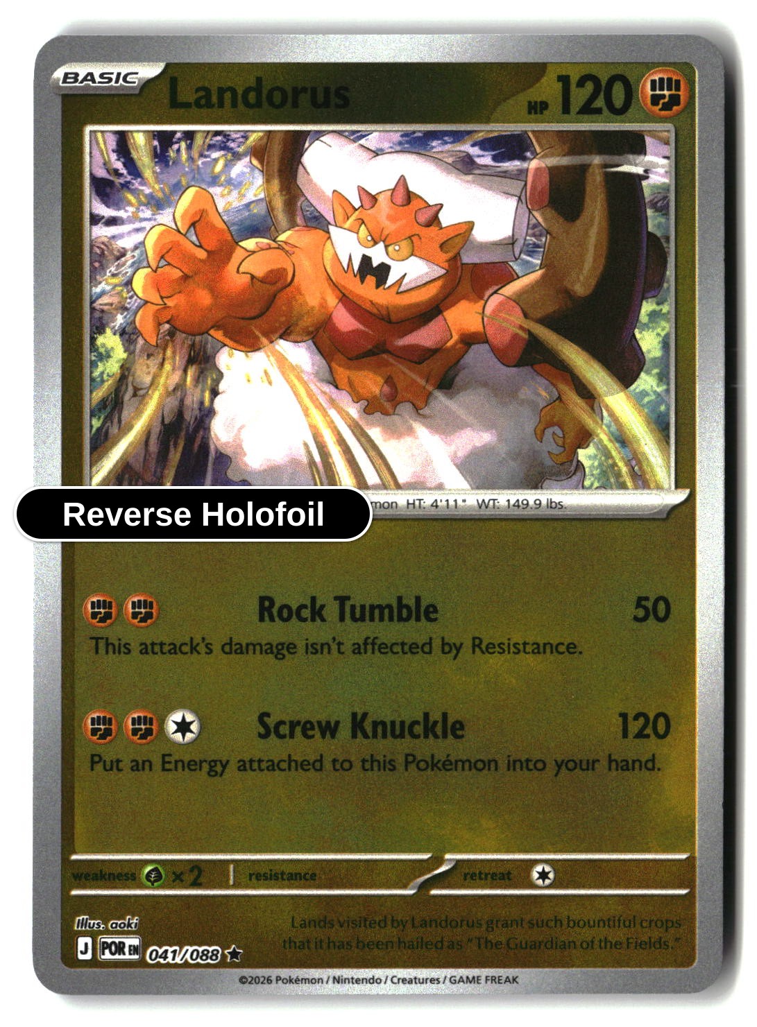 Landorus - 041/088 - [POR - ME03: Perfect Order] - Reverse Holofoil