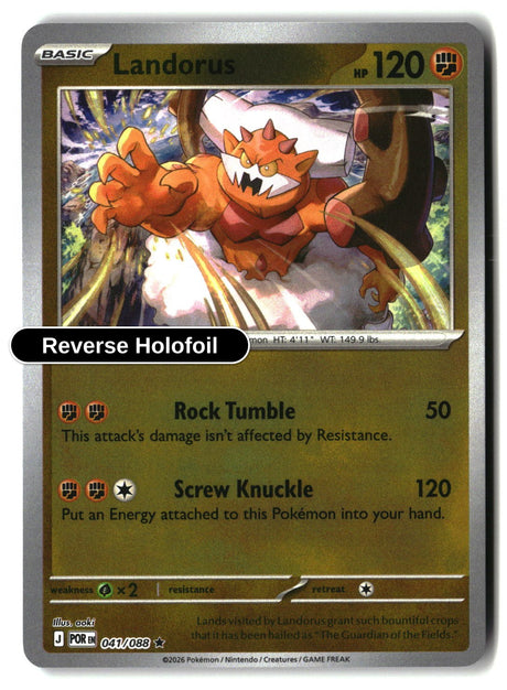 Landorus - 041/088 - [POR - ME03: Perfect Order] - Reverse Holofoil