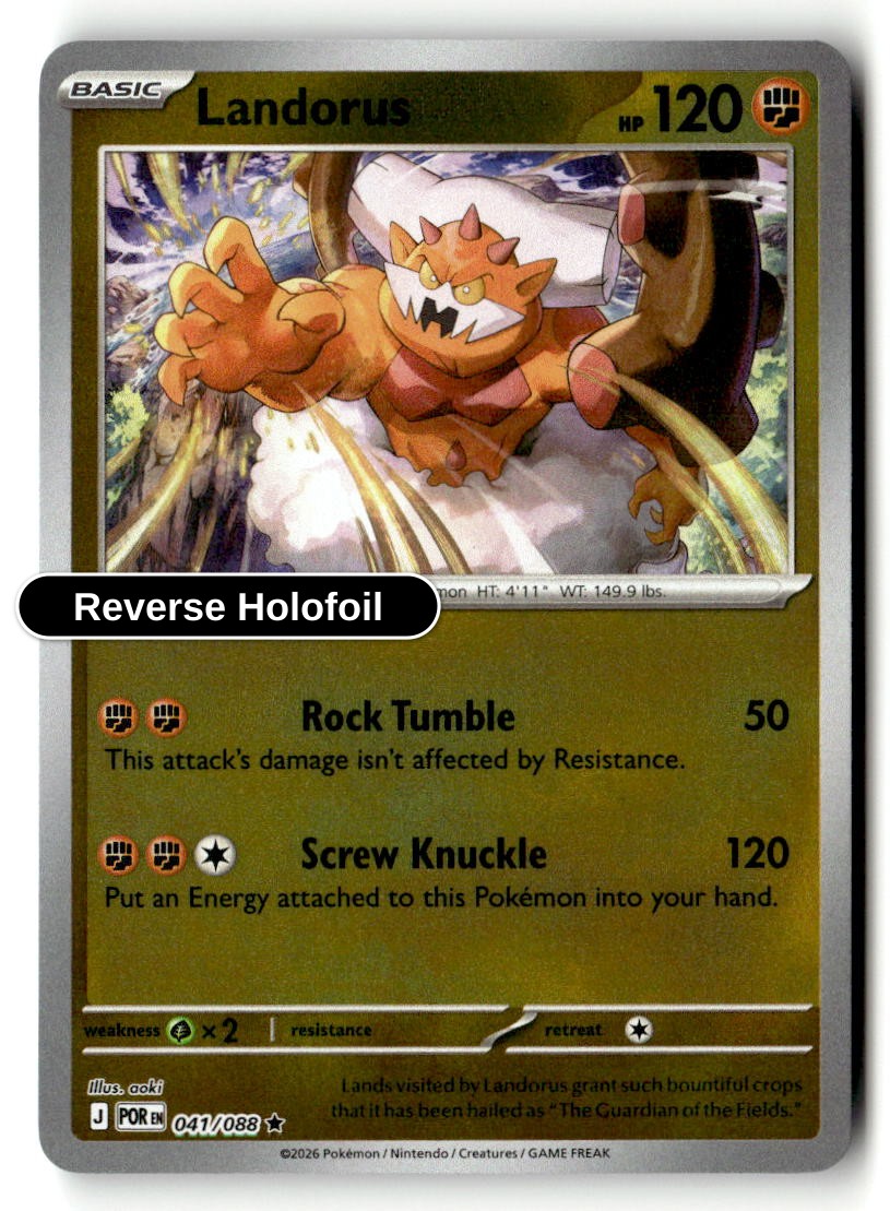 Landorus - 041/088 - [POR - ME03: Perfect Order] - Reverse Holofoil