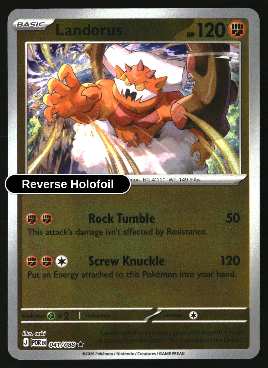 Landorus - 041/088 - [POR - ME03: Perfect Order] - Reverse Holofoil