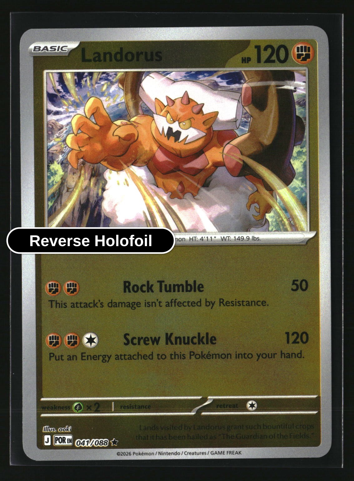 Landorus - 041/088 - [POR - ME03: Perfect Order] - Reverse Holofoil