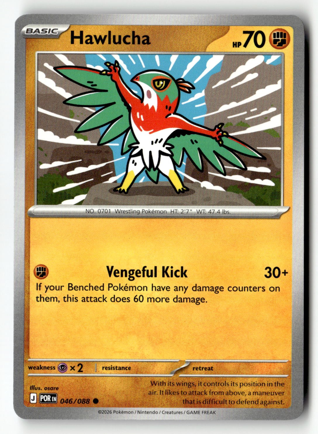 Hawlucha - 046/088 - [POR - ME03: Perfect Order]