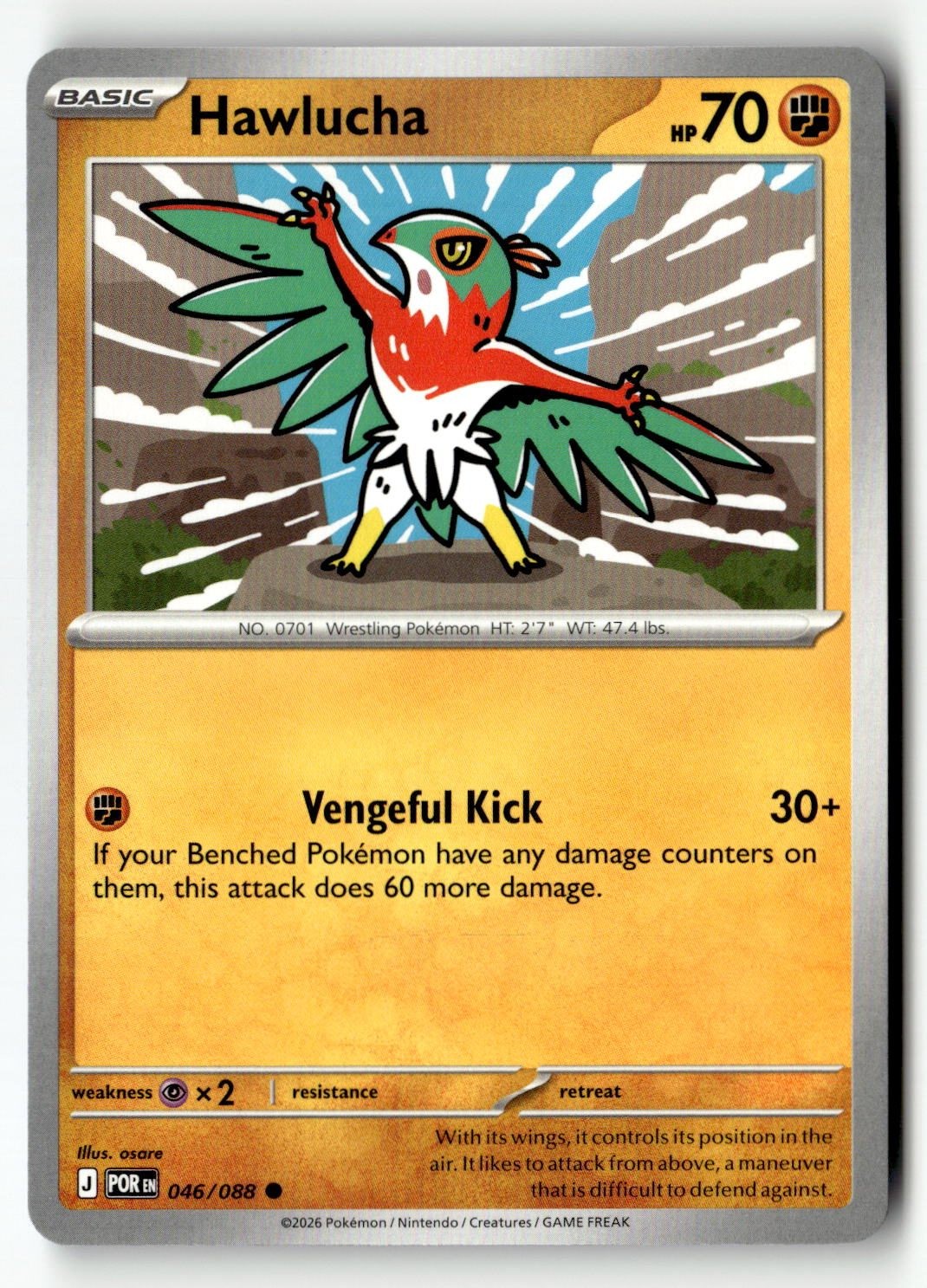 Hawlucha - 046/088 - [POR - ME03: Perfect Order]