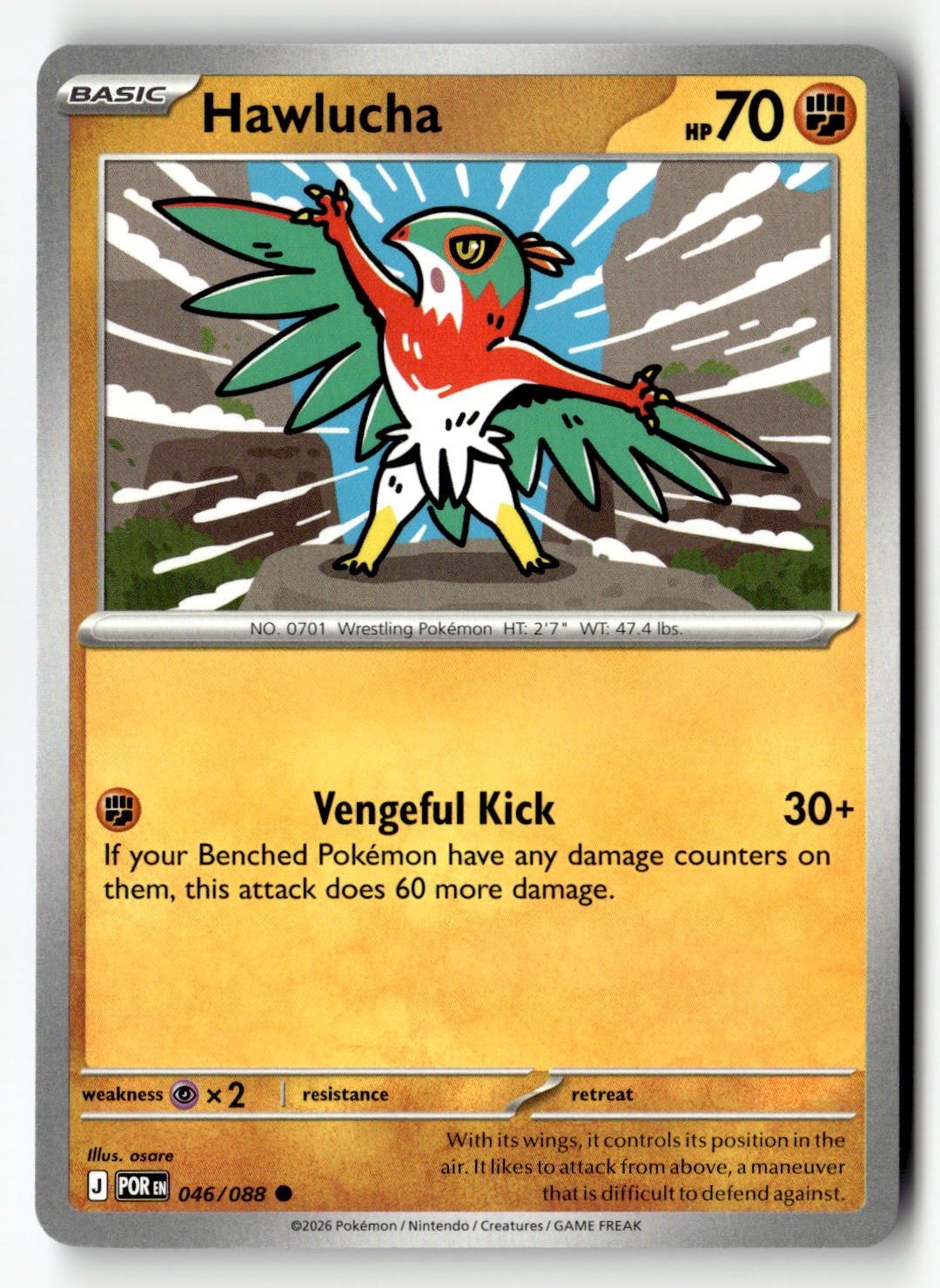 Hawlucha - 046/088 - [POR - ME03: Perfect Order]
