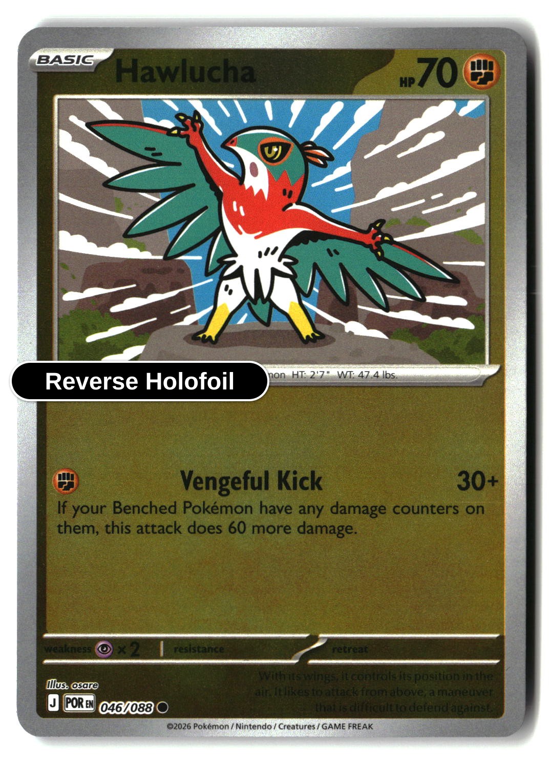 Hawlucha - 046/088 - [POR - ME03: Perfect Order] - Reverse Holofoil