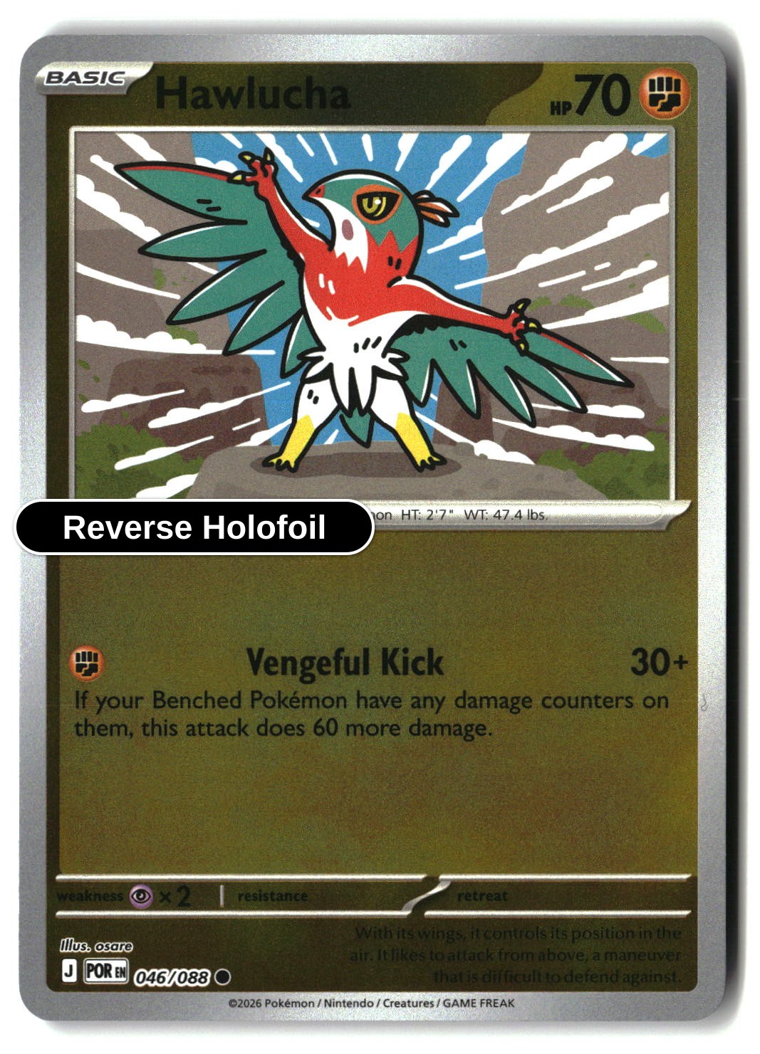 Hawlucha - 046/088 - [POR - ME03: Perfect Order] - Reverse Holofoil