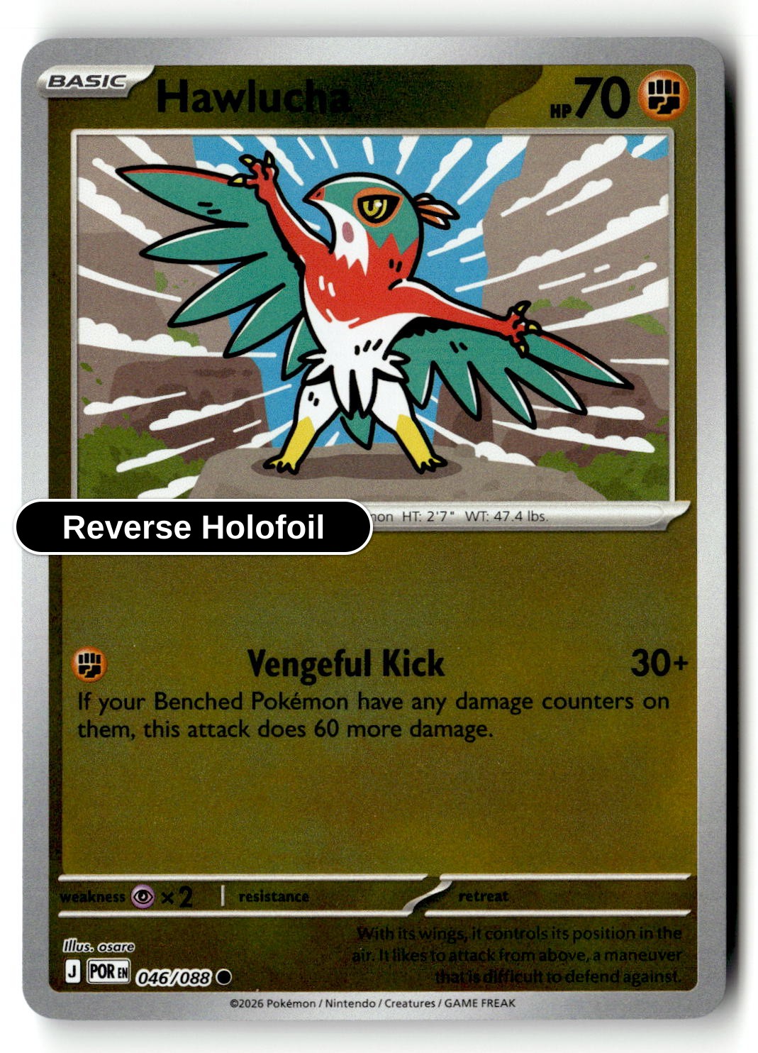 Hawlucha - 046/088 - [POR - ME03: Perfect Order] - Reverse Holofoil
