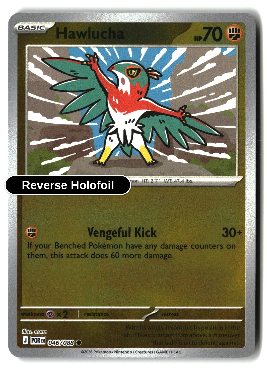 Hawlucha - 046/088 - [POR - ME03: Perfect Order] - Reverse Holofoil