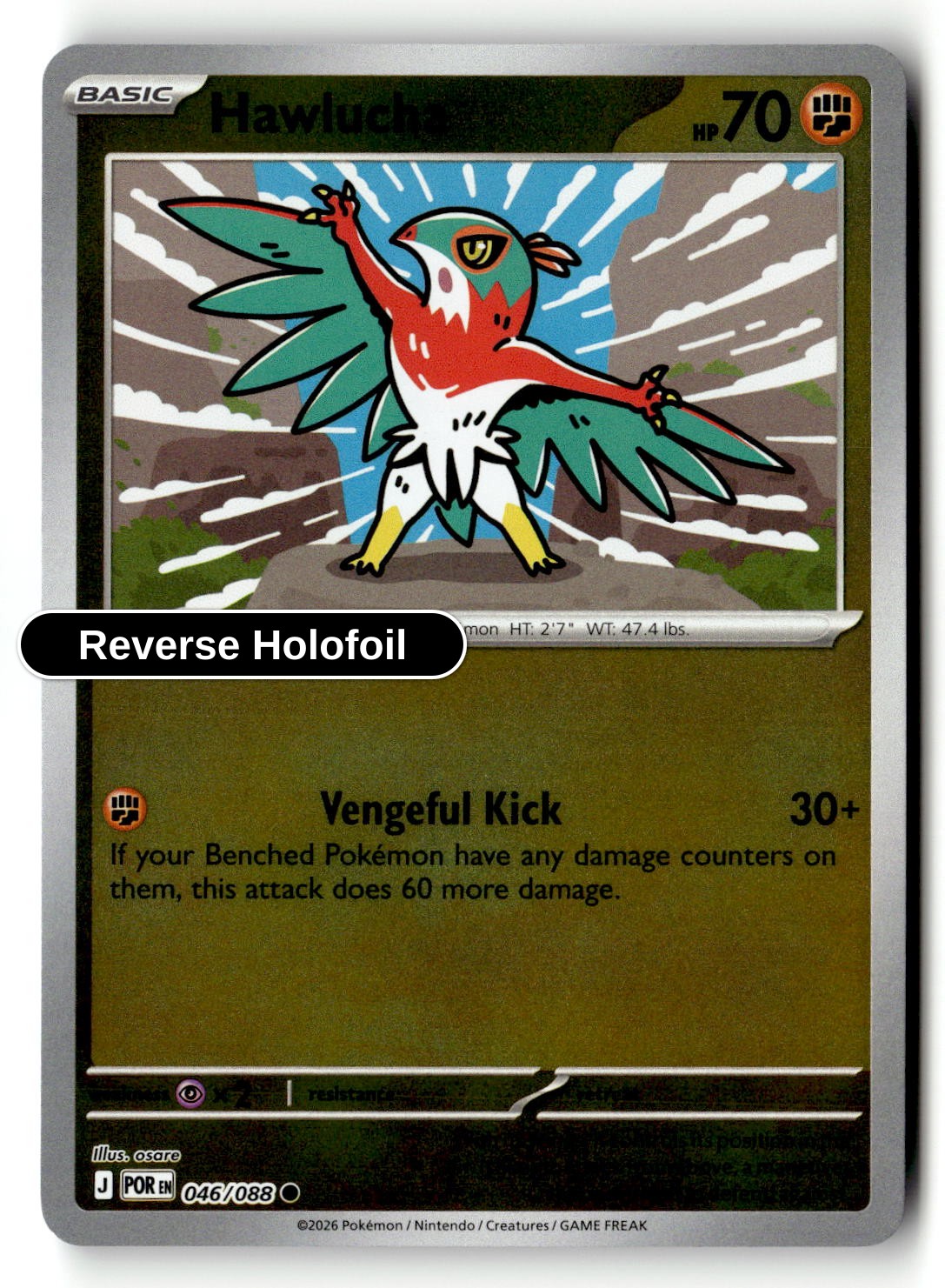 Hawlucha - 046/088 - [POR - ME03: Perfect Order] - Reverse Holofoil