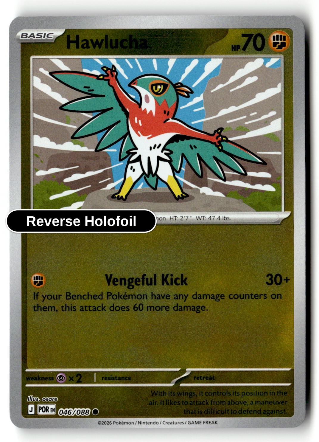 Hawlucha - 046/088 - [POR - ME03: Perfect Order] - Reverse Holofoil