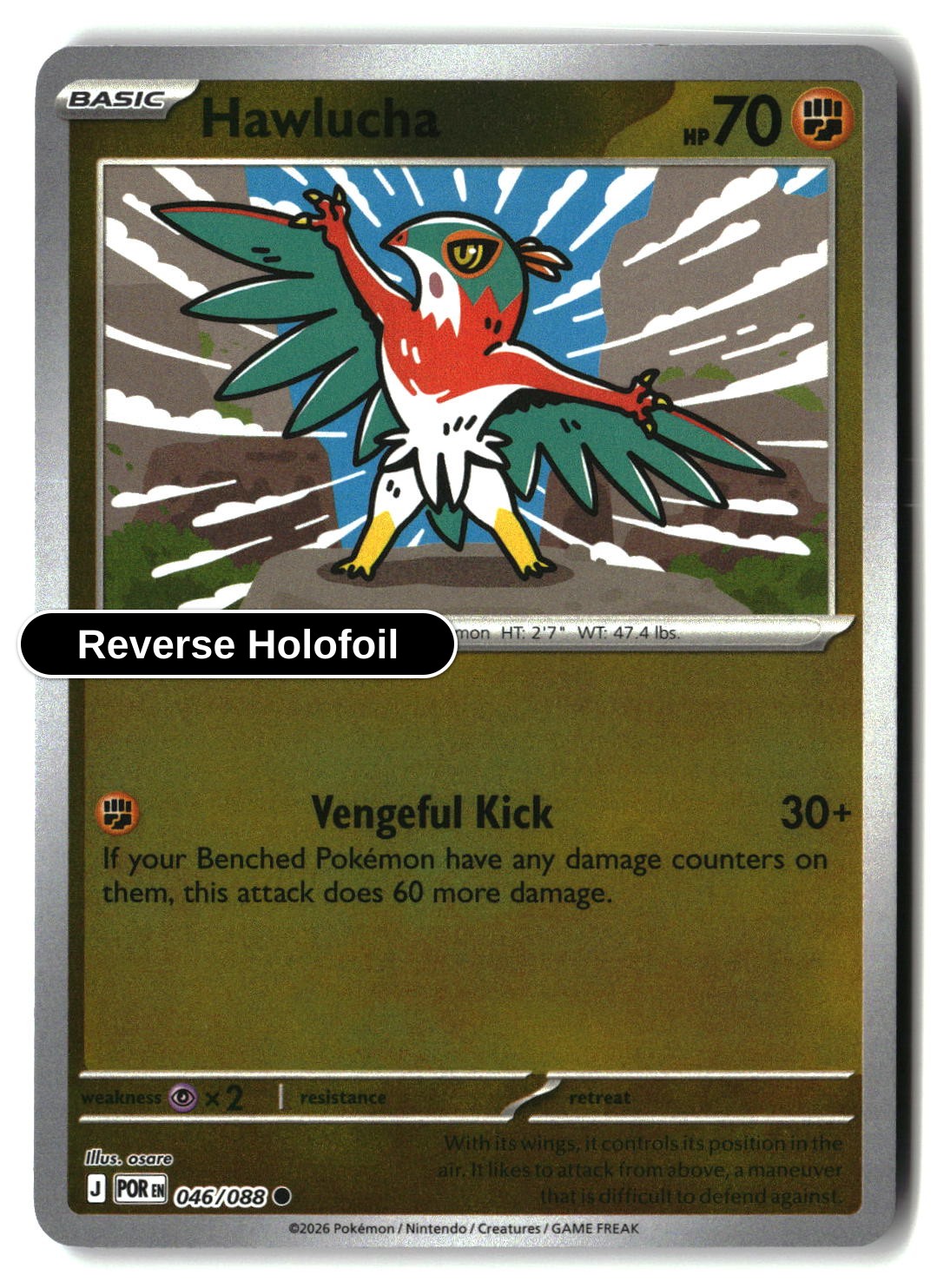 Hawlucha - 046/088 - [POR - ME03: Perfect Order] - Reverse Holofoil