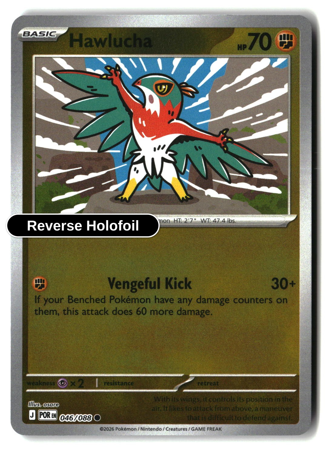 Hawlucha - 046/088 - [POR - ME03: Perfect Order] - Reverse Holofoil