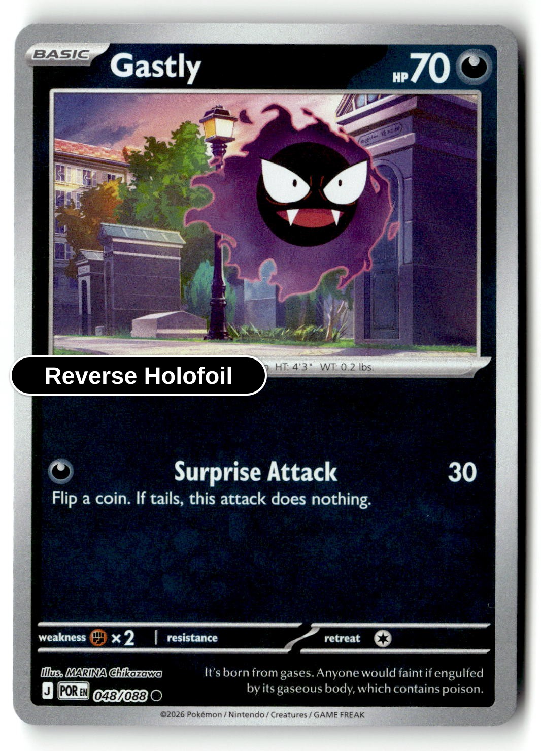 Gastly - 048/088 - [POR - ME03: Perfect Order] - Reverse Holofoil