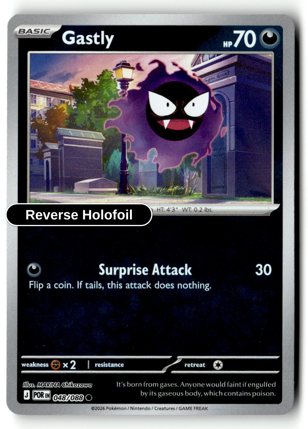 Gastly - 048/088 - [POR - ME03: Perfect Order] - Reverse Holofoil