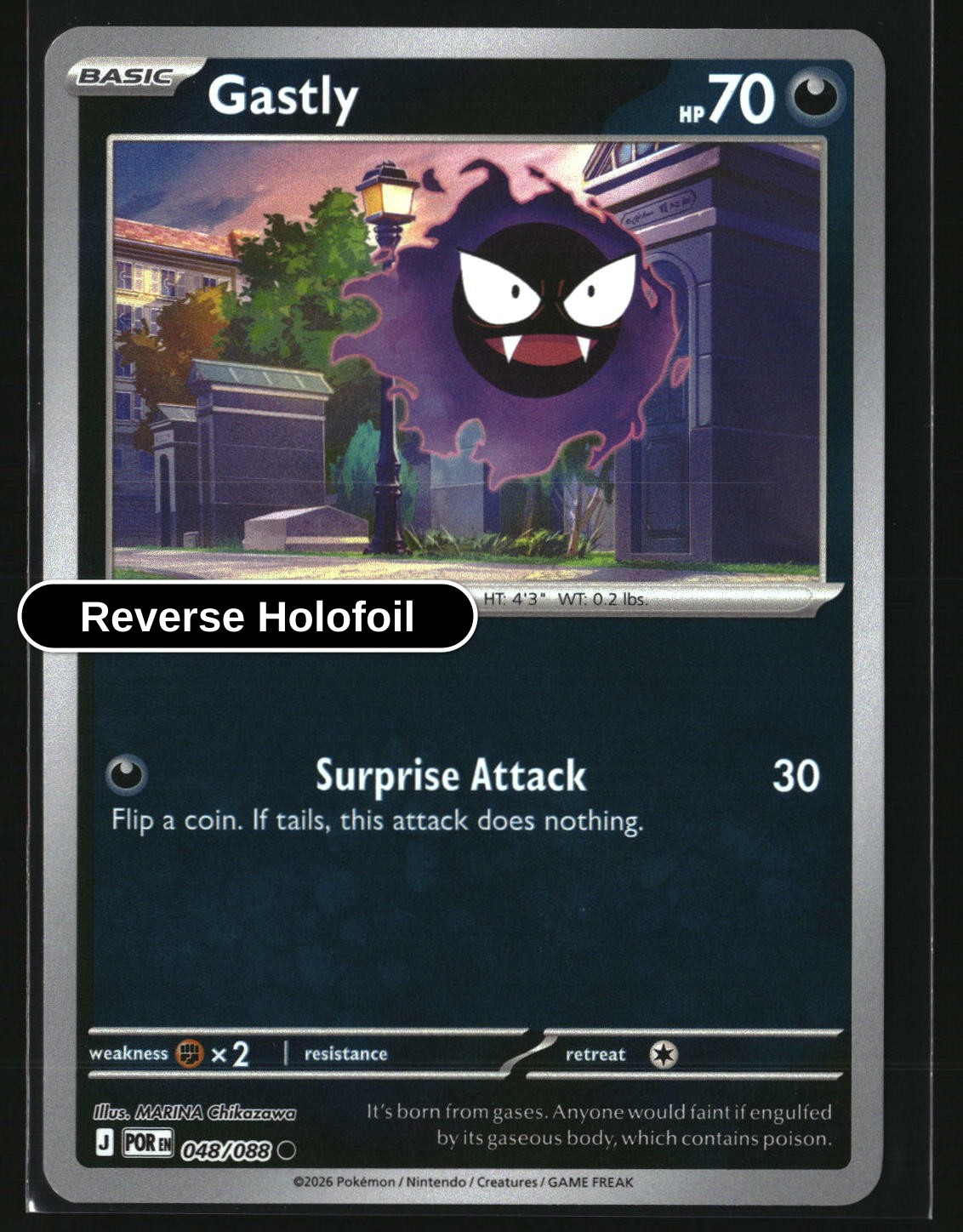 Gastly - 048/088 - [POR - ME03: Perfect Order] - Reverse Holofoil