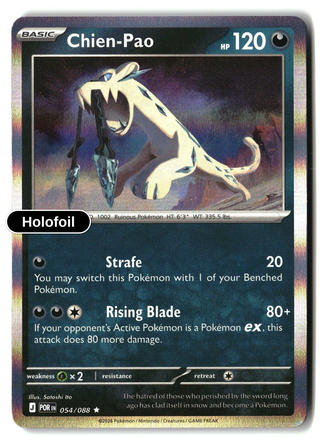 Chien-Pao - 054/088 - [POR - ME03: Perfect Order] - Holofoil