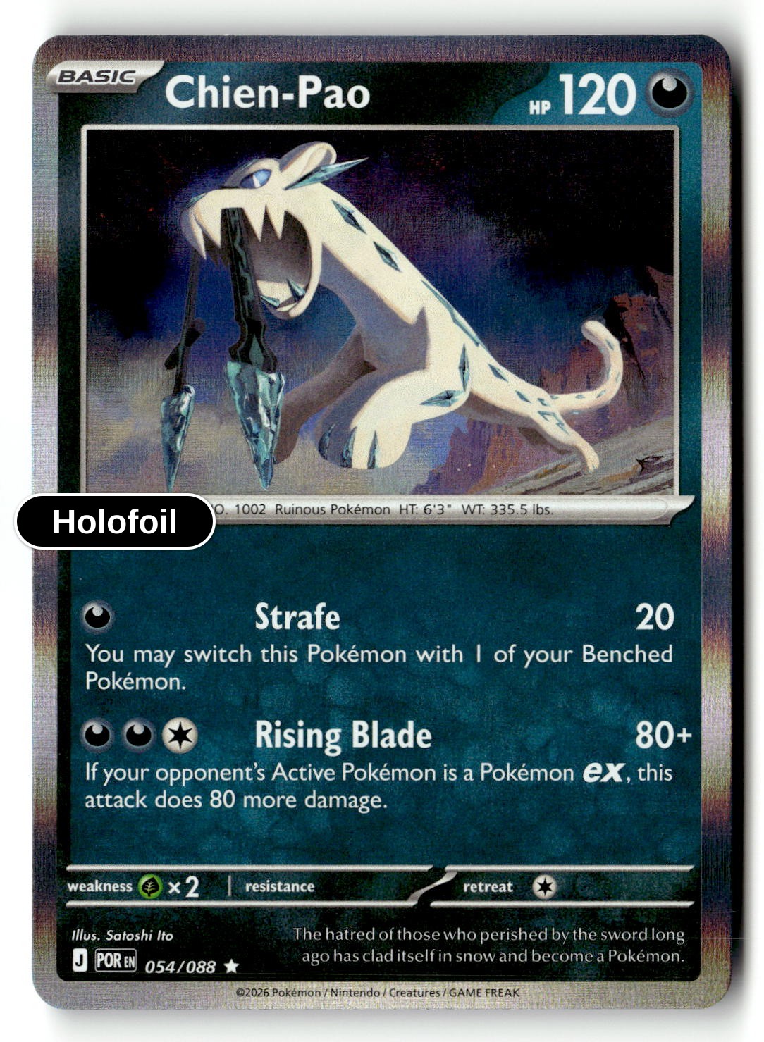 Chien-Pao - 054/088 - [POR - ME03: Perfect Order] - Holofoil