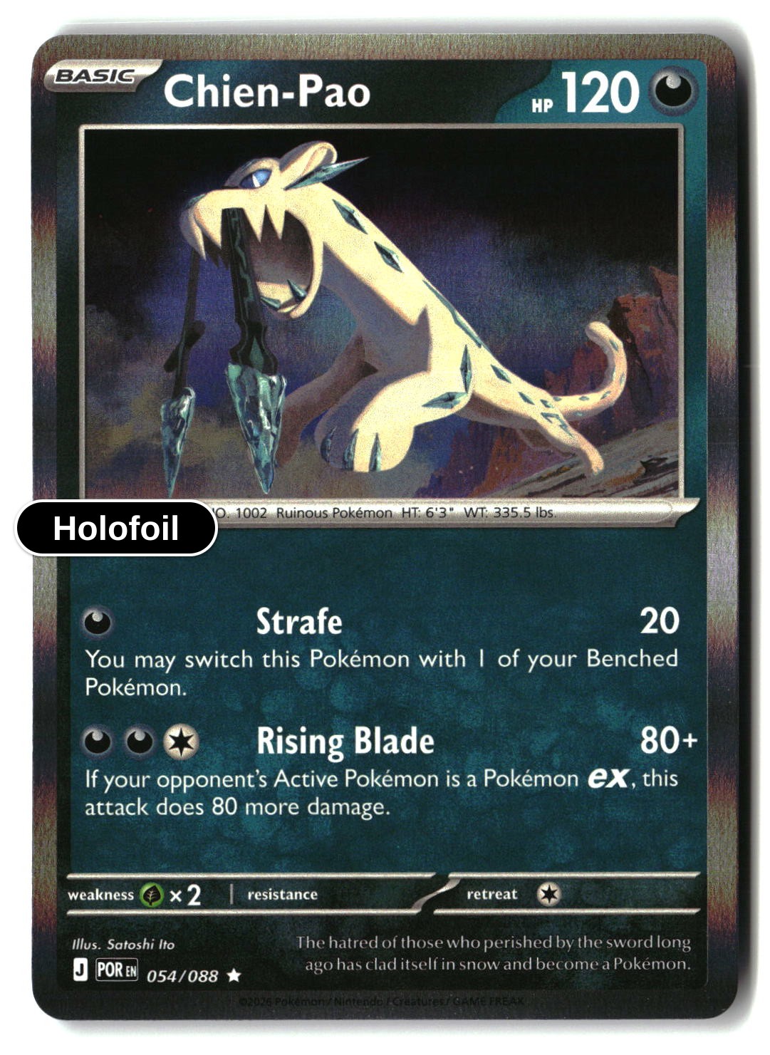 Chien-Pao - 054/088 - [POR - ME03: Perfect Order] - Holofoil