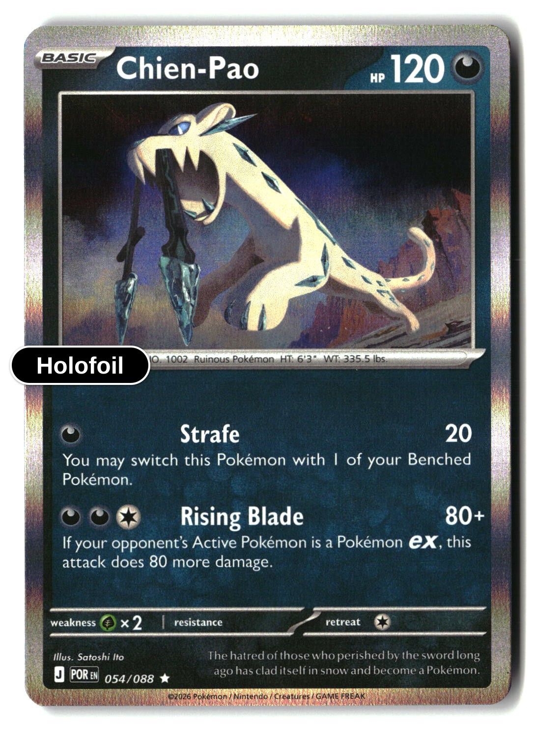 Chien-Pao - 054/088 - [POR - ME03: Perfect Order] - Holofoil