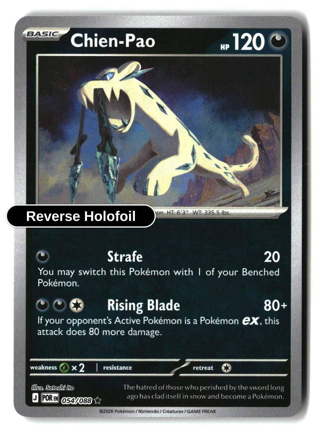 Chien-Pao - 054/088 - [POR - ME03: Perfect Order] - Reverse Holofoil