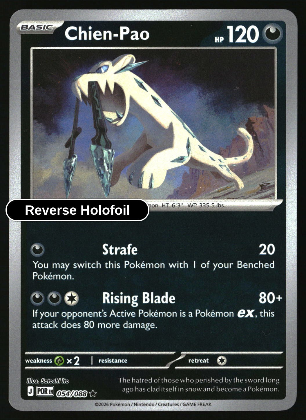 Chien-Pao - 054/088 - [POR - ME03: Perfect Order] - Reverse Holofoil