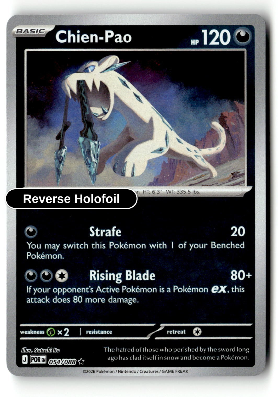 Chien-Pao - 054/088 - [POR - ME03: Perfect Order] - Reverse Holofoil