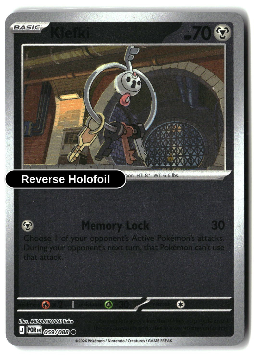 Klefki - 059/088 - [POR - ME03: Perfect Order] - Reverse Holofoil