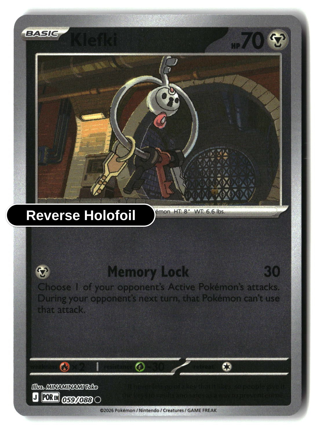 Klefki - 059/088 - [POR - ME03: Perfect Order] - Reverse Holofoil
