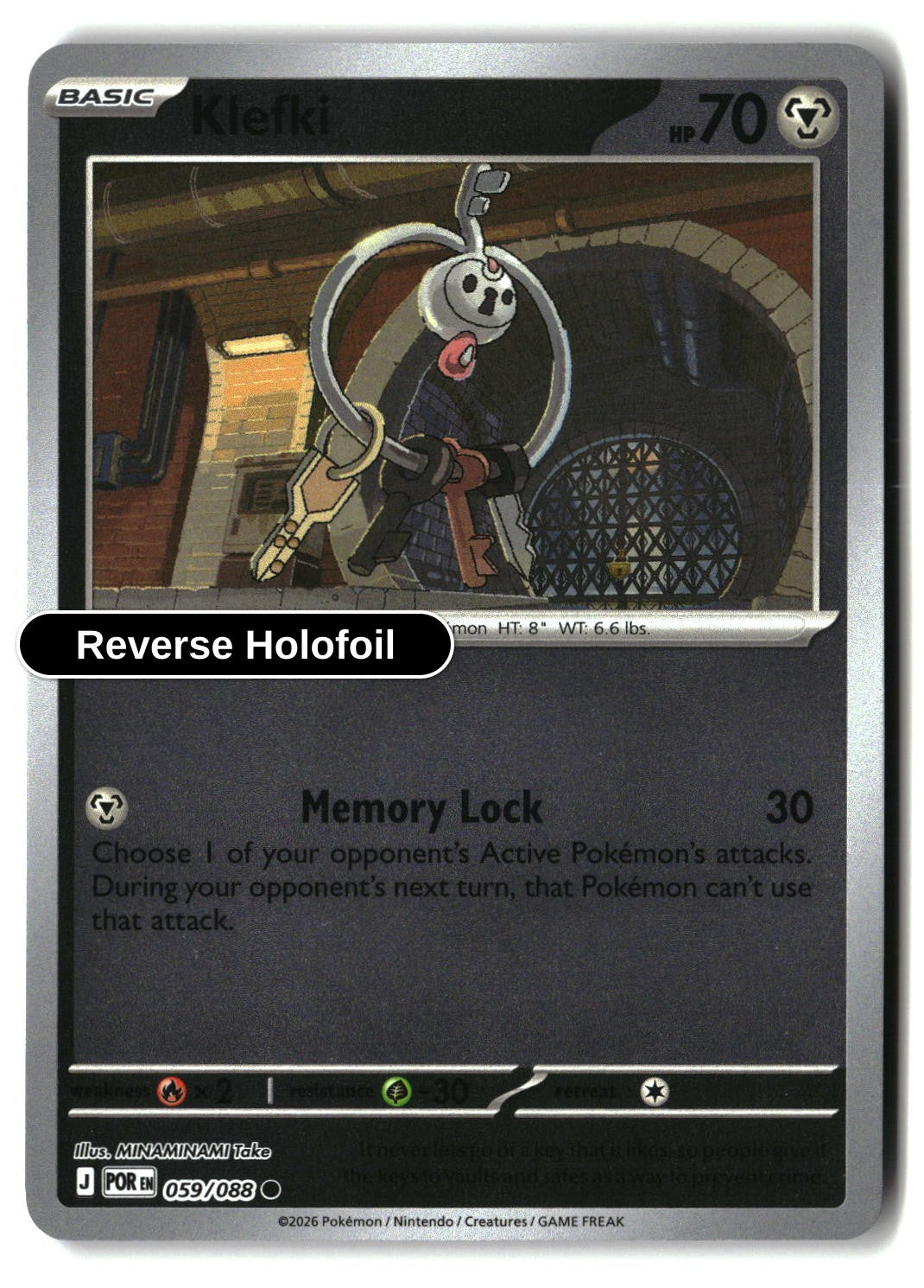 Klefki - 059/088 - [POR - ME03: Perfect Order] - Reverse Holofoil