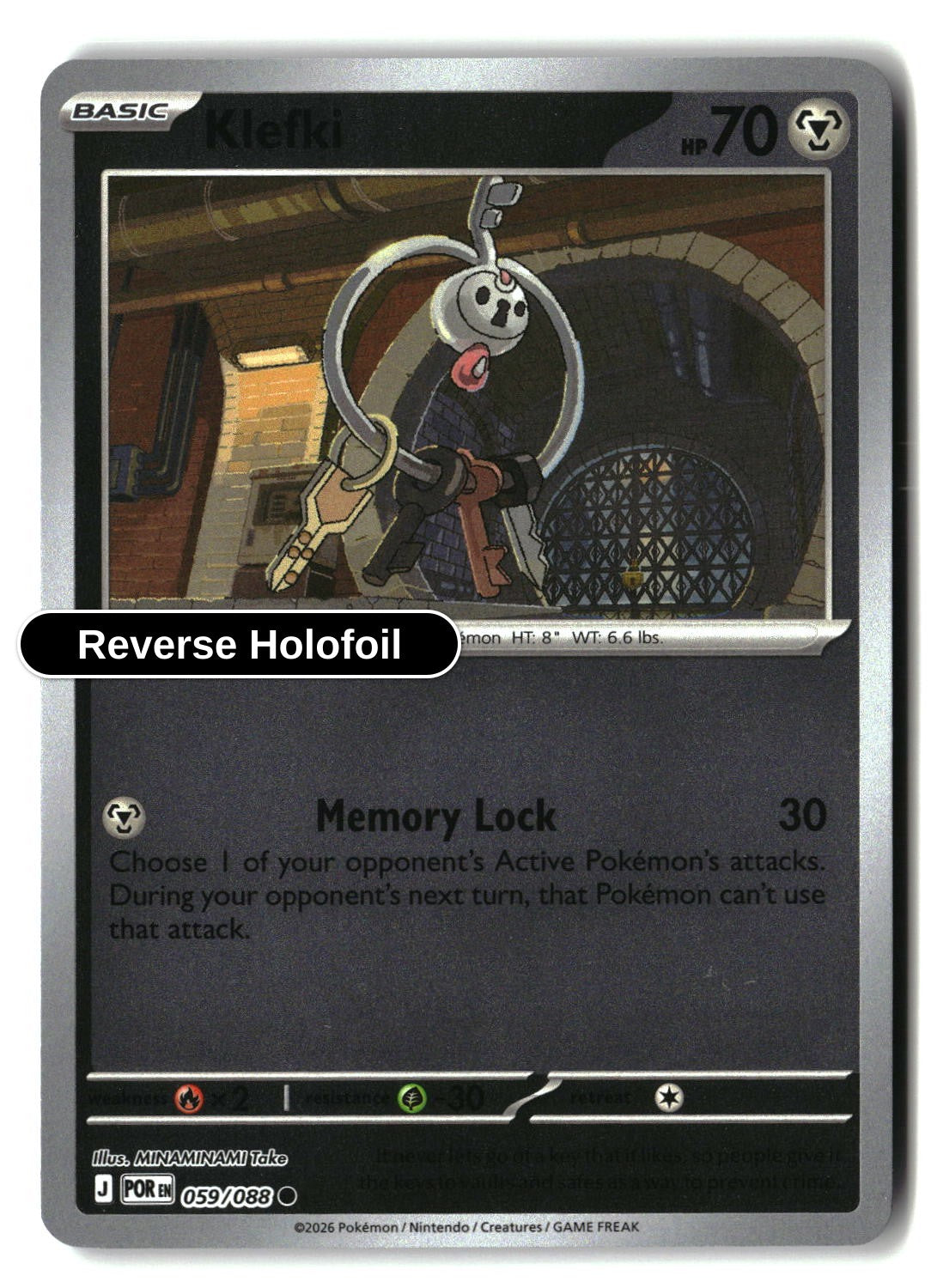 Klefki - 059/088 - [POR - ME03: Perfect Order] - Reverse Holofoil