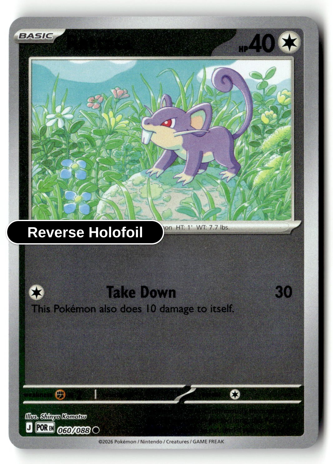 Rattata - 060/088 - [POR - ME03: Perfect Order] - Reverse Holofoil