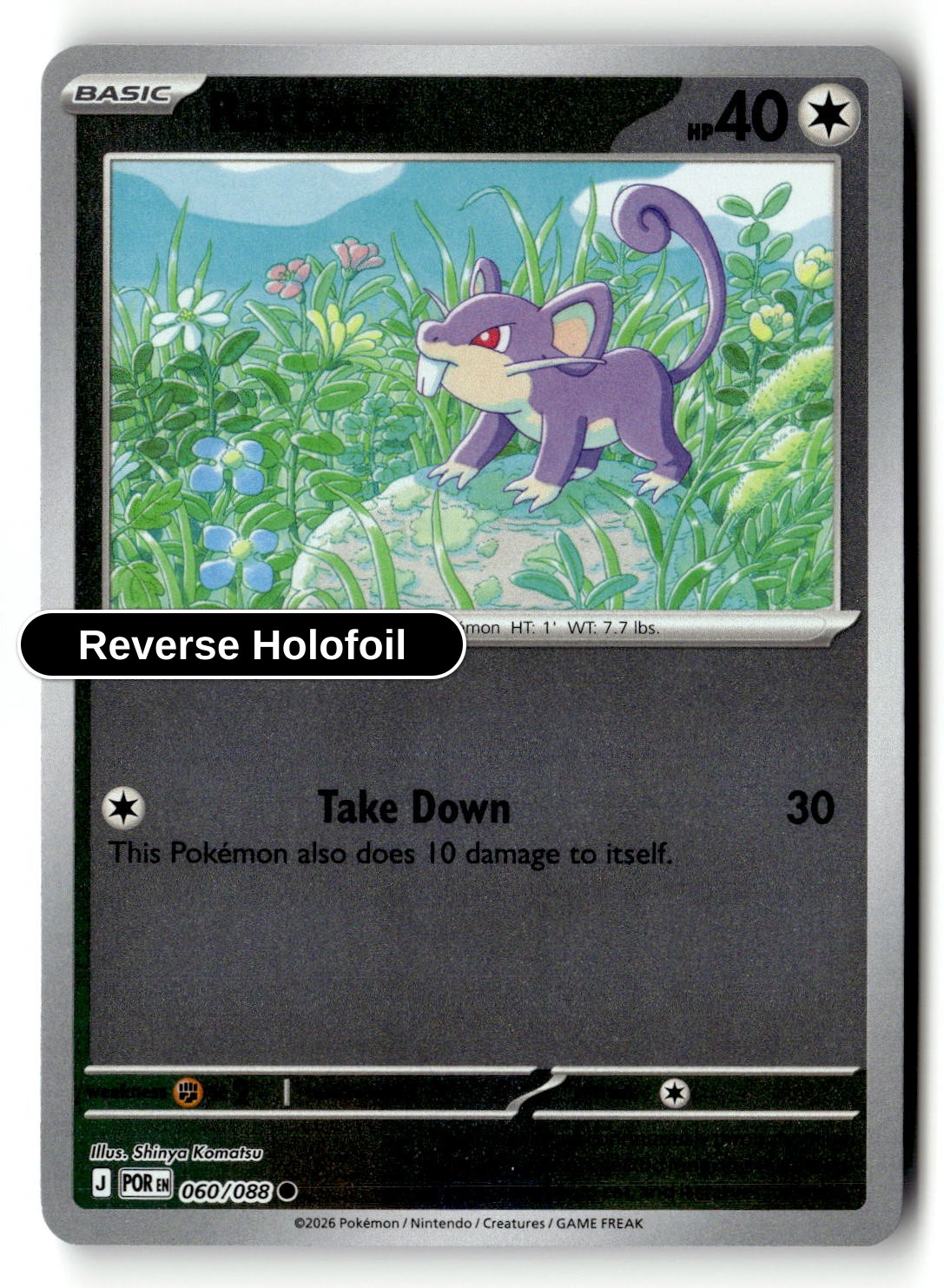 Rattata - 060/088 - [POR - ME03: Perfect Order] - Reverse Holofoil