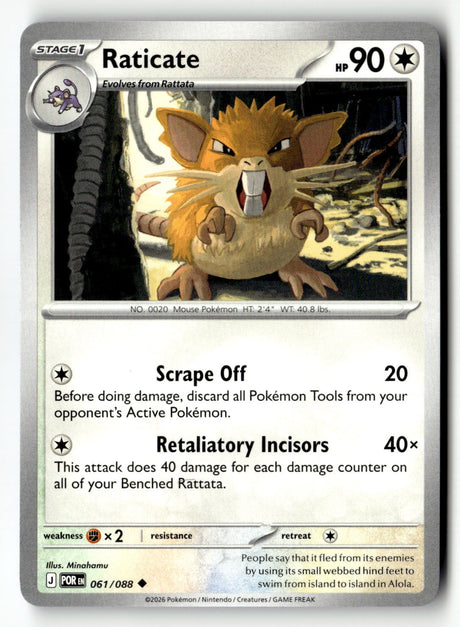 Raticate - 061/088 - [POR - ME03: Perfect Order]