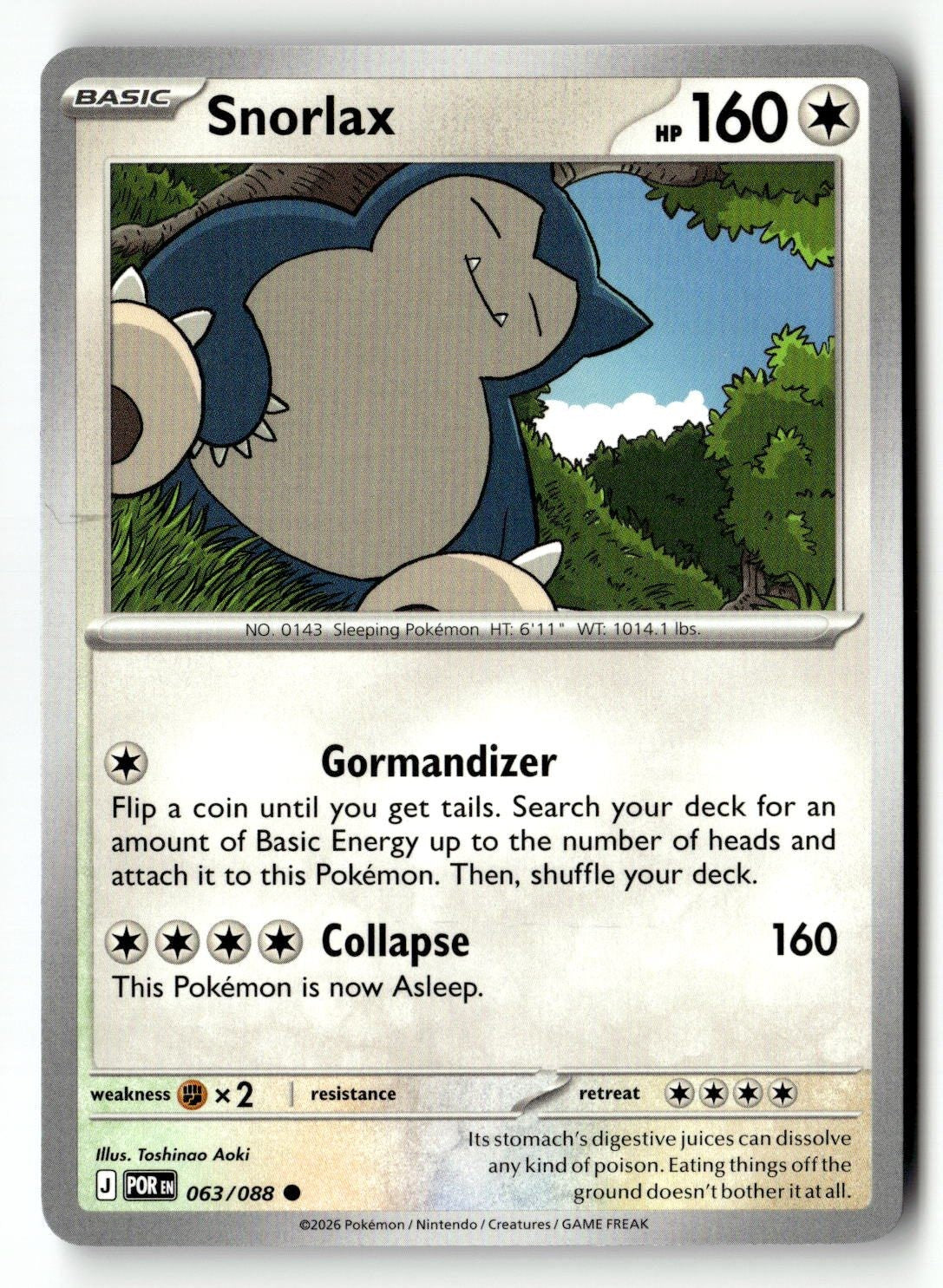 Snorlax - 063/088 - [POR - ME03: Perfect Order]
