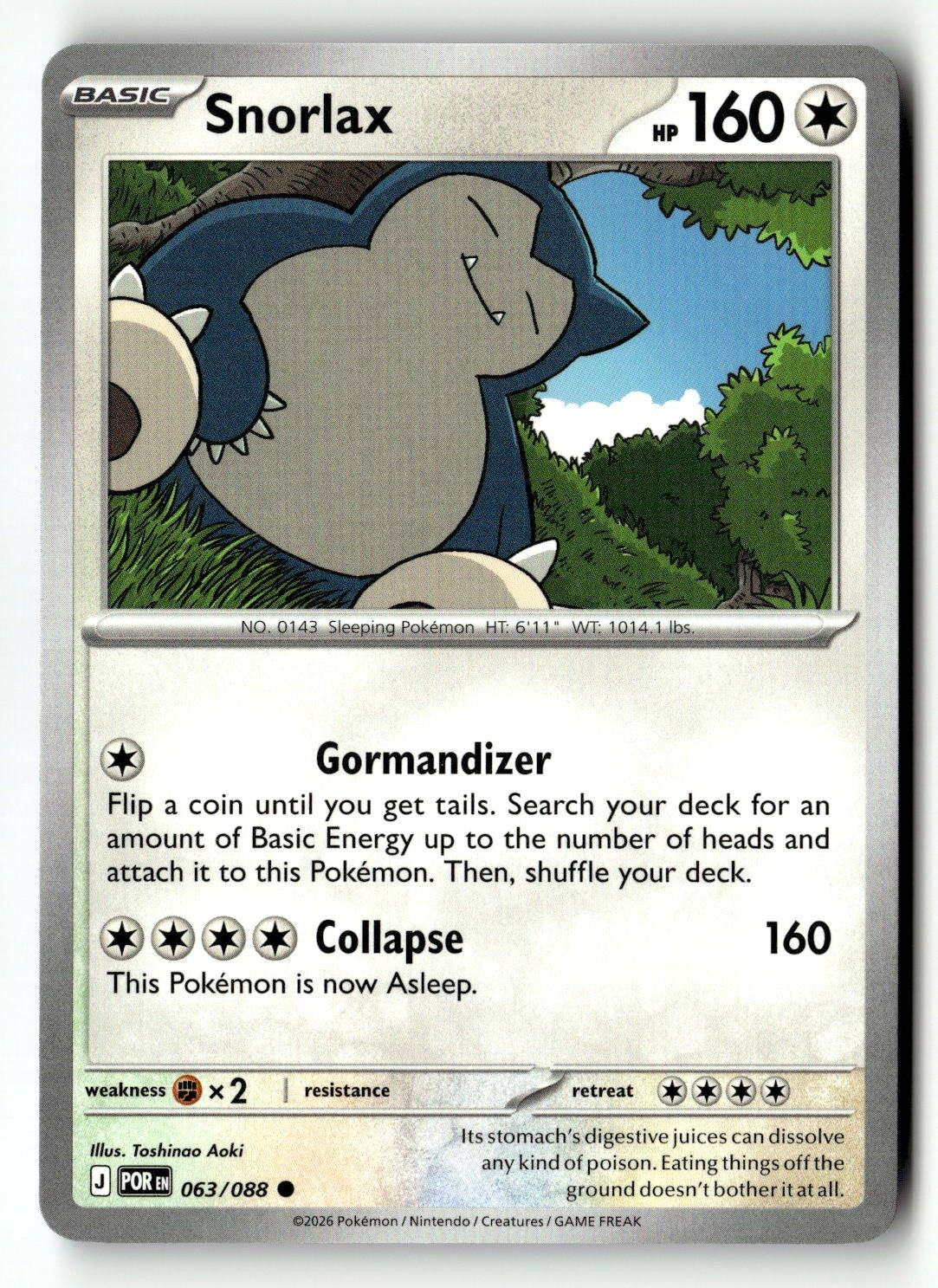 Snorlax - 063/088 - [POR - ME03: Perfect Order]