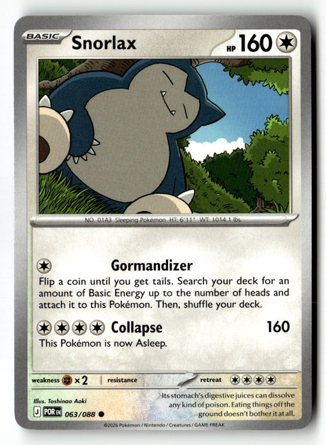 Snorlax - 063/088 - [POR - ME03: Perfect Order]