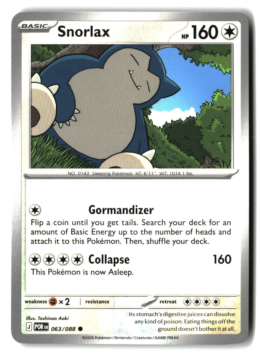 Snorlax - 063/088 - [POR - ME03: Perfect Order]