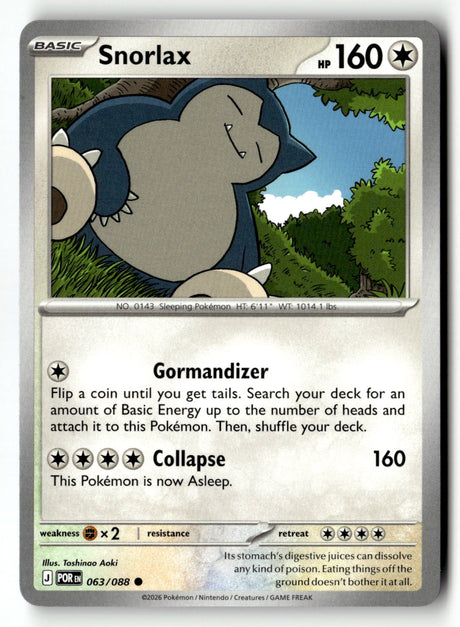 Snorlax - 063/088 - [POR - ME03: Perfect Order]