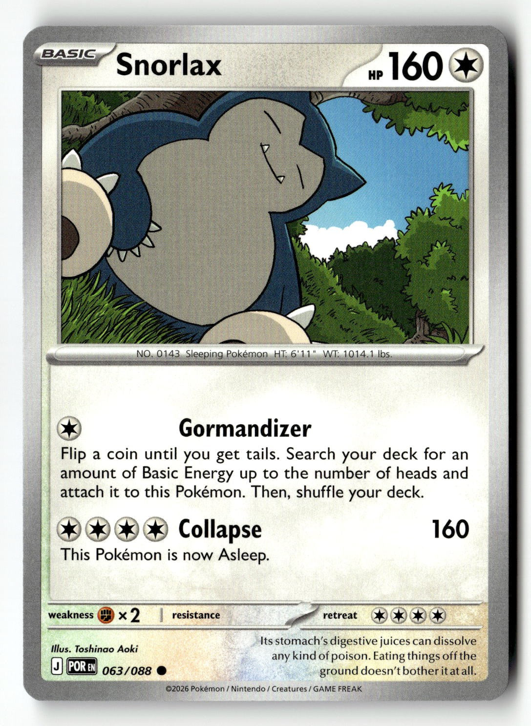 Snorlax - 063/088 - [POR - ME03: Perfect Order]