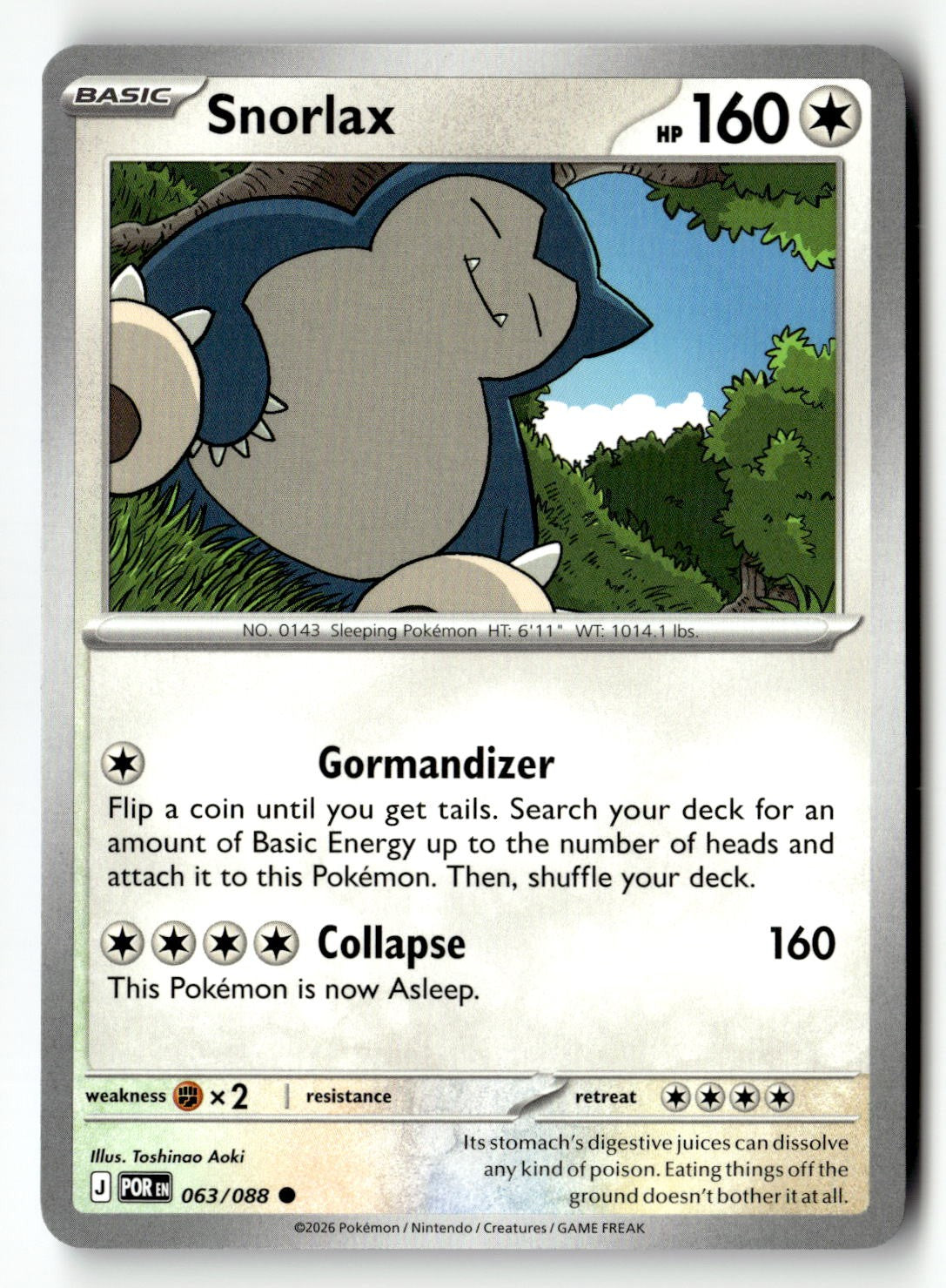 Snorlax - 063/088 - [POR - ME03: Perfect Order]