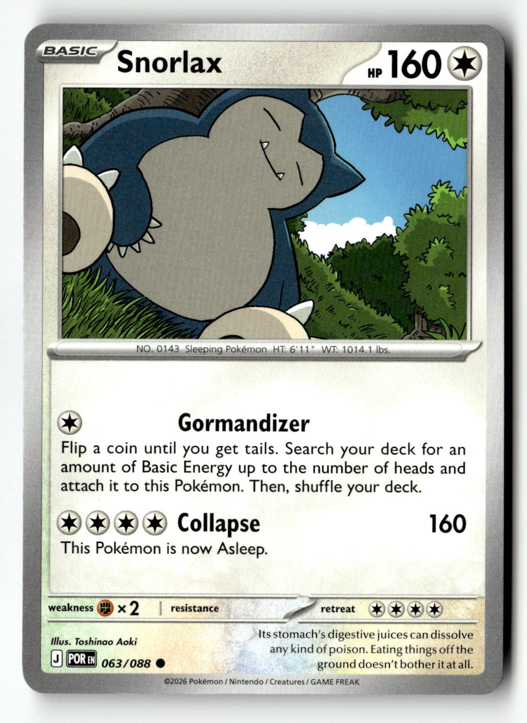 Snorlax - 063/088 - [POR - ME03: Perfect Order]