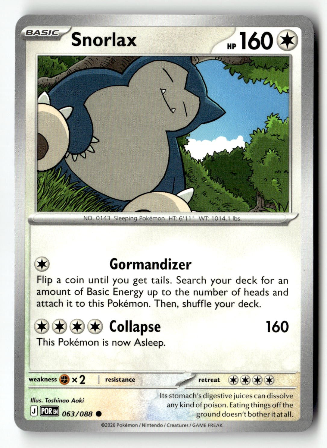 Snorlax - 063/088 - [POR - ME03: Perfect Order]