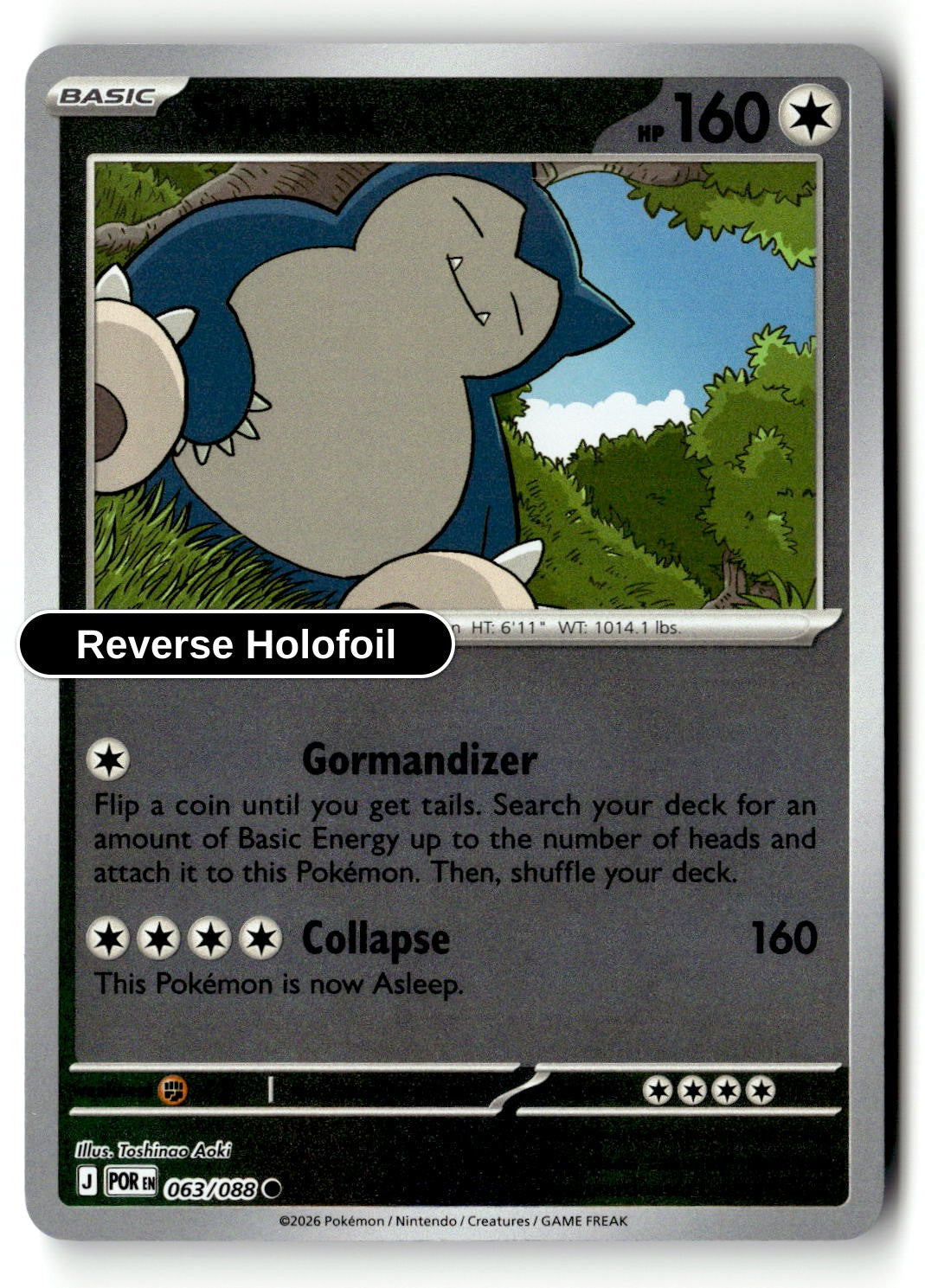 Snorlax - 063/088 - [POR - ME03: Perfect Order] - Reverse Holofoil