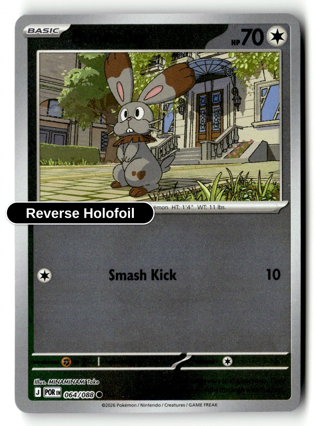 Bunnelby - 064/088 - [POR - ME03: Perfect Order] - Reverse Holofoil