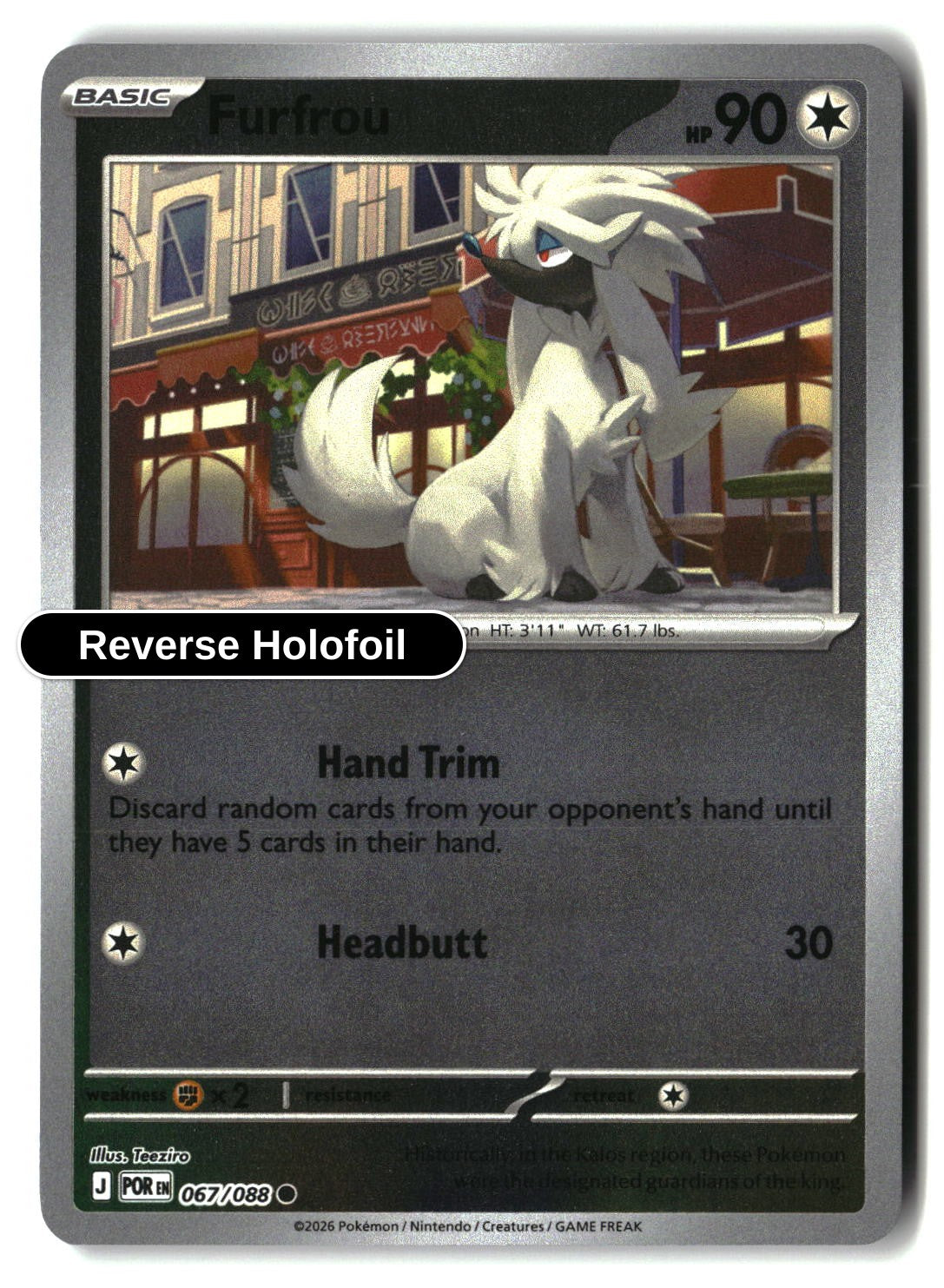 Furfrou - 067/088 - [POR - ME03: Perfect Order] - Reverse Holofoil
